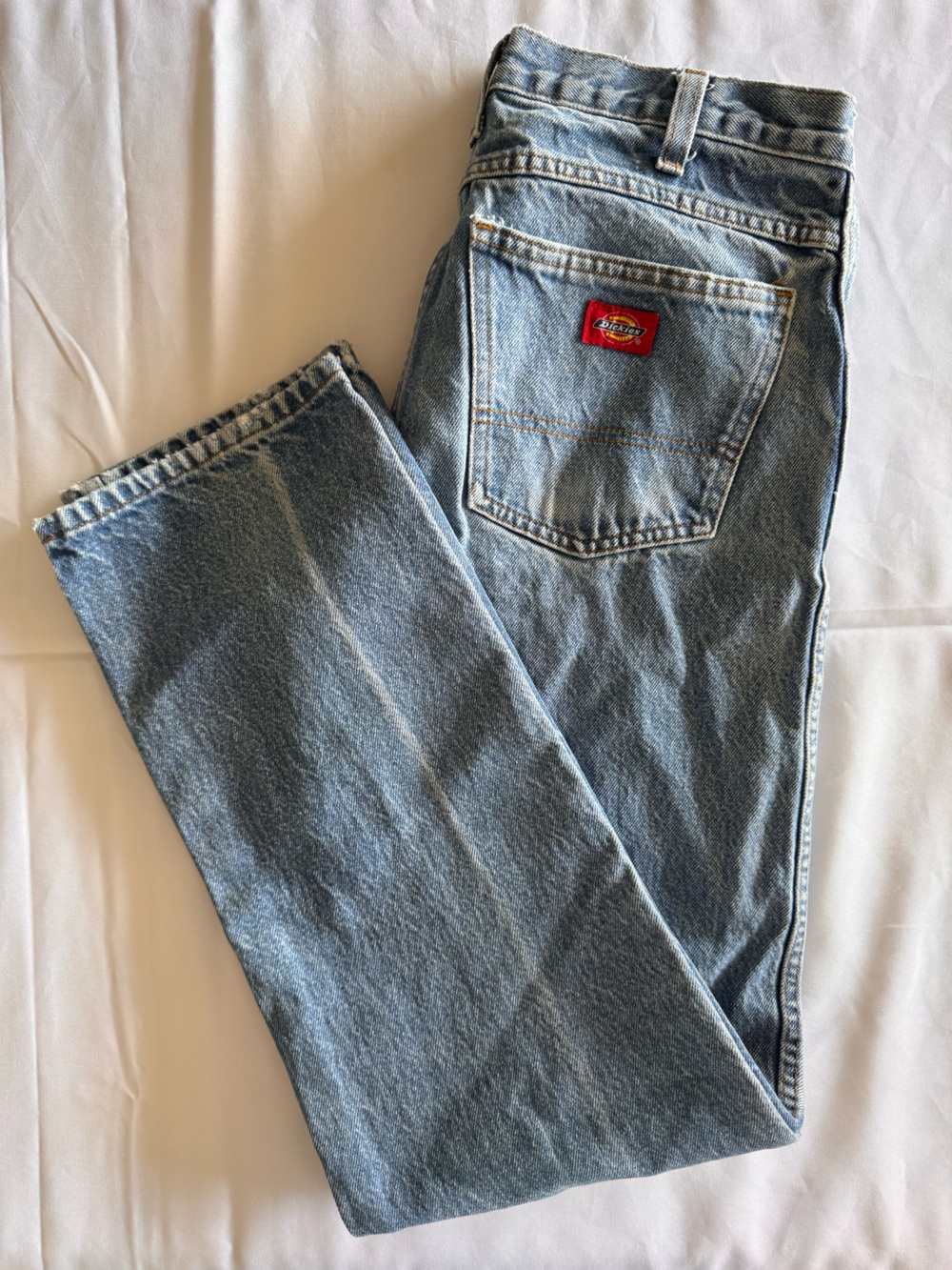 DICKIES 954 relaxed straight jeans in light blue